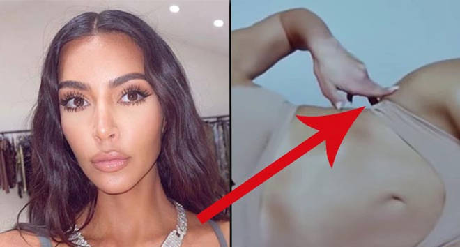 Kim Kardashian denies using Photoshop on Skims advert after being exposed on TikTok.