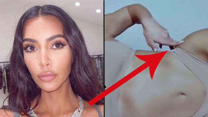 Kim kardashian lingerie skims photoshoot bts video leaked