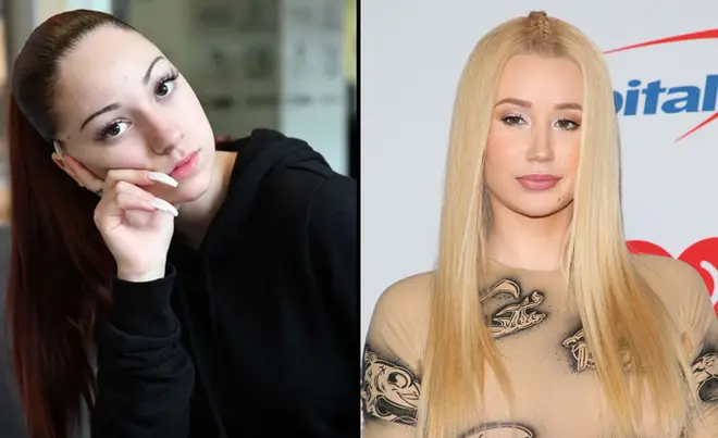 Bhad Bhabie, real name Danielle Bregoli, attends a recording session at Atlantic Records Studios/Iggy Azalea attends the 2018 iHeartRadio Music Festival