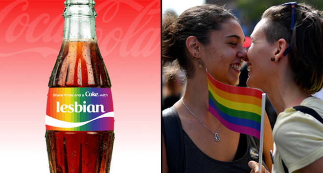 Coca-Cola banned the word "lesbian" on their customisable Pride bottles