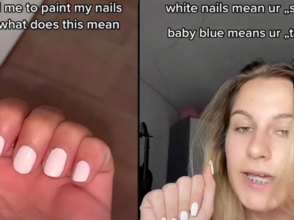 What does white nail polish mean on TikTok? The viral trend explained -  PopBuzz