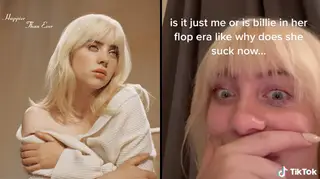 Billie EIlish claps back at fans saying she's in a "flop era" right now