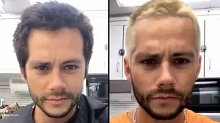 Dylan O'Brien goes blonde for Hulu's Not Okay movie