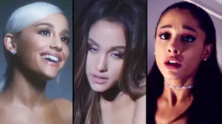 Ariana Grande as love, patience and pain in 'thank u, next'