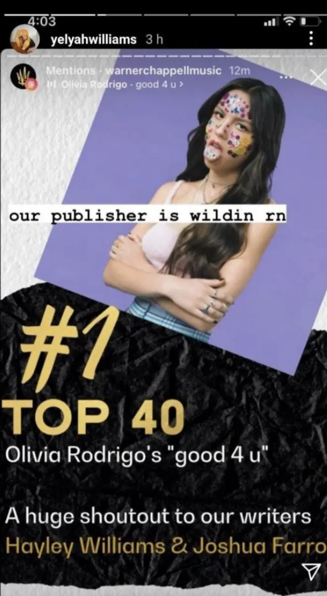 Hayley Williams responds to Olivia Rodrigo Good For U song credits