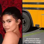 Kylie Jenner and Travis Scott criticised for surprising daughter Stormi with her own school bus