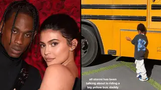 Kylie Jenner and Travis Scott criticised for surprising daughter Stormi with her own school bus