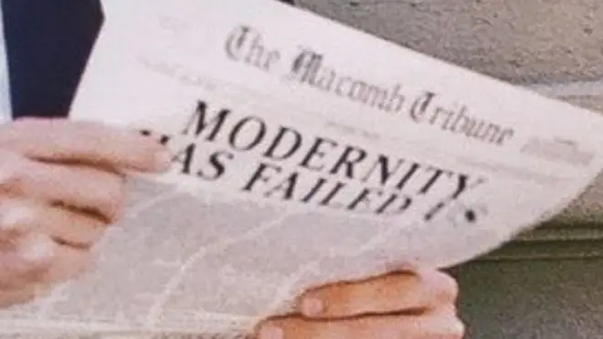 The 1975 'Sincerity Is Scary' easter eggs. Newspaper.
