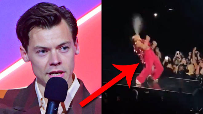 Harry Styles called out for spitting water on stage on tour amid the pandemic