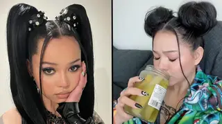 Bella Poarch drinks pickle juice straight from the jar in viral TikTok