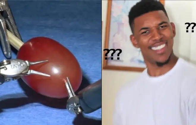 They did surgery on a grape meme