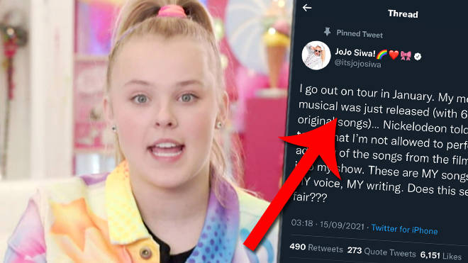 JoJo Siwa calls out Nickelodeon for not letting her perform J-Team songs on new tour
