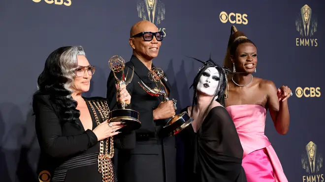 RuPaul, Michelle Visage, Gottmik and Symone at the 73rd Primetime Emmy Awards - Press Room