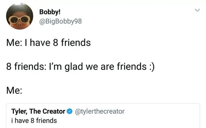 I have 8 friends 11