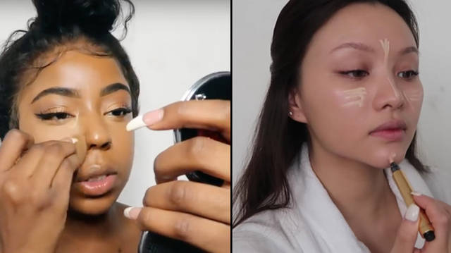 YouTubers applying makeup