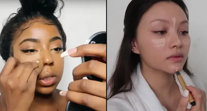 YouTubers applying makeup