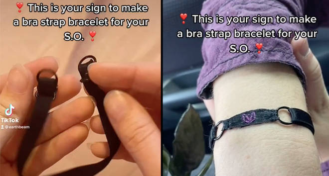 What is a bra strap bracelet?