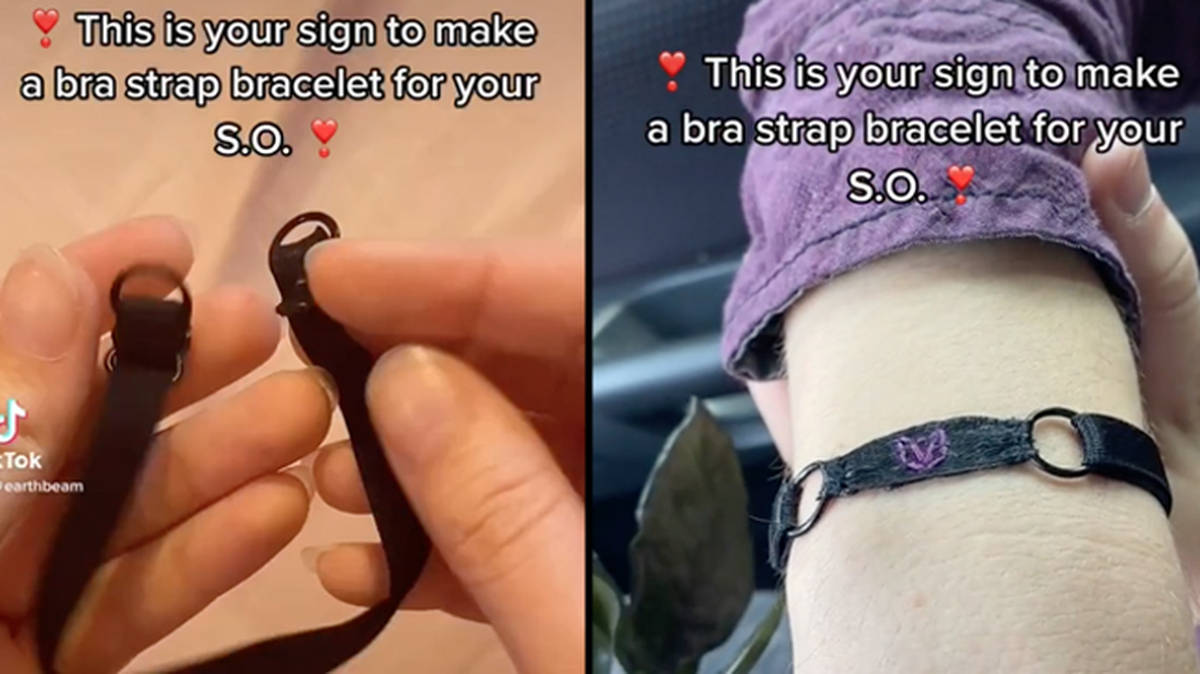 What is a bra strap bracelet? Here's how to make TikTok's latest fashion  item - PopBuzz