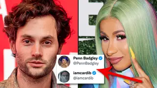 Penn Badgley and Cardi B swap profile pictures on Twitter