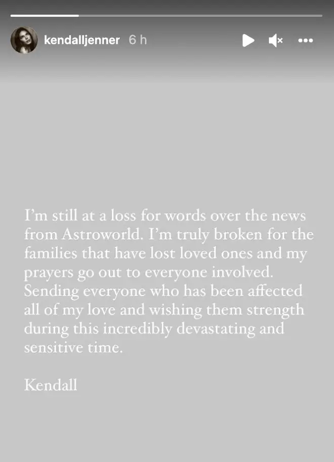 Kendall Jenner Instagram Stories.