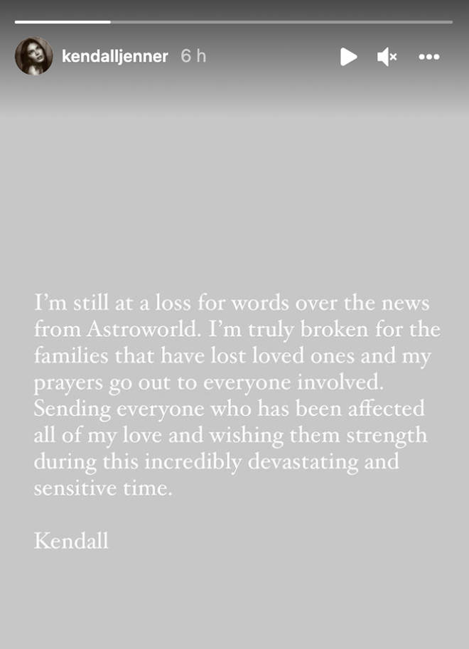 Kendall Jenner Instagram Stories.