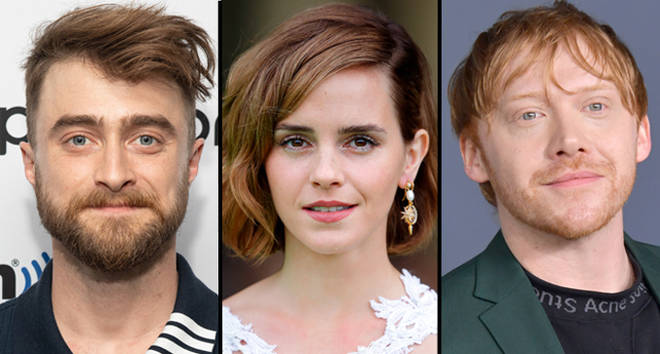 Daniel Radcliffe, Emma Watson and Rupert Grint.
