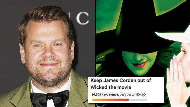 A petition has been set up to keep James Corden out of Wicked movie