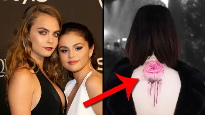 Selena Gomez and Cara Delevingne reveal huge matching tattoos