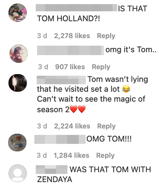 Tom Holland Comments.