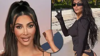 Kim Kardashian deletes photo after being roasted for huge Photoshop fail.