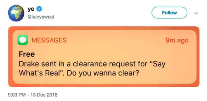 Drake Clearance Request