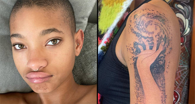 Willow Smith just got a new arm tattoo and it's HUGE