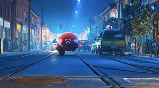 Turning Red details: Pizza Planet truck can be seen on the road