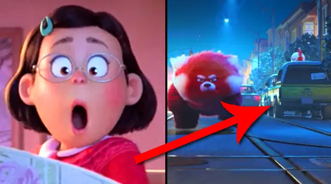 Turning Red easter eggs and hidden Pixar details