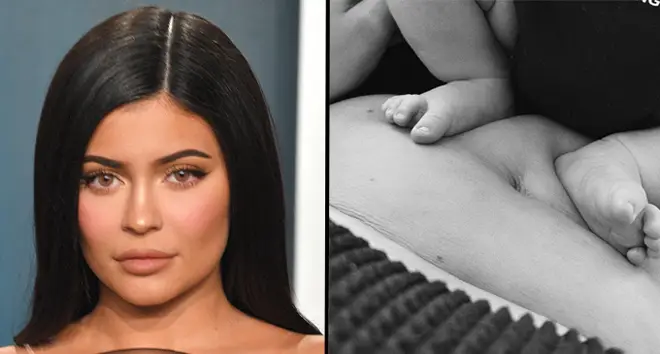 Kylie Jenner praised for "normalising" postpartum bodies with photo of her belly.
