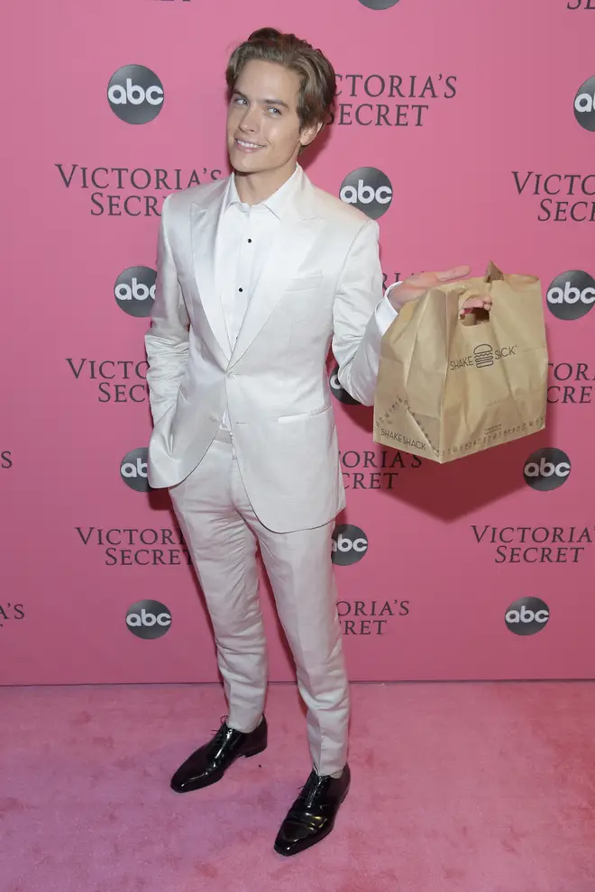 Dylan Sprouse attends the 2018 Victoria's Secret Fashion Show.