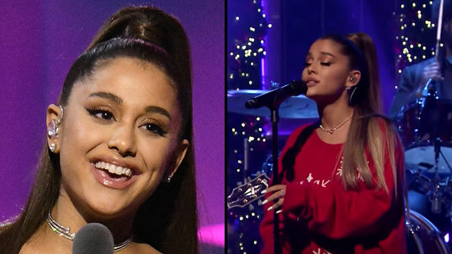 Ariana Grande sings her 'Imagine' whistle notes live on Jimmy Fallon