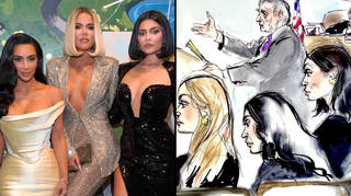 Kardashians courtroom sketch goes viral from Blac Chyna trial