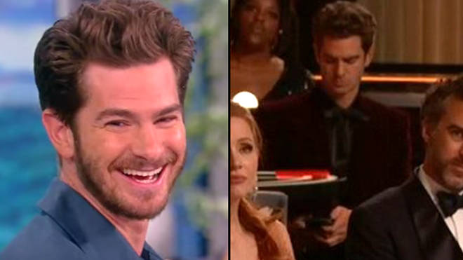 Andrew Garfield reveals who he was texting at the Oscars
