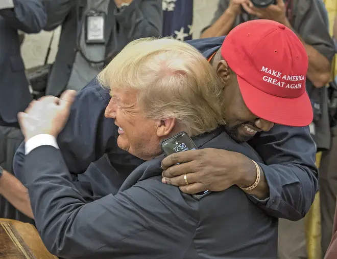Kanye West and Donald Trump in The White House.