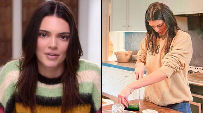 Kendall Jenner doesn't know how to cut a cucumber