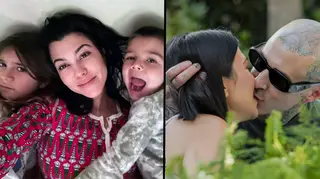 Kourtney Kardashian's kids beg her to stop "French kissing" Travis Barker in front of them