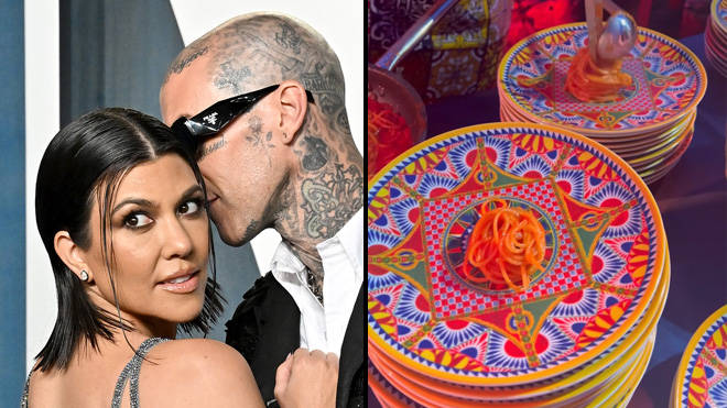 Kardashians Fans Are Losing Their Minds Over Servings of Pasta at Kourtney Kardashian and Travis Barker's Wedding