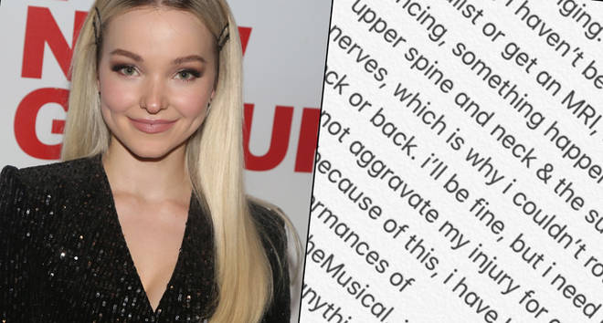 Dove Cameron poses at the opening night after party for the new musical Clueless/her text
