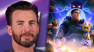 Chris Evans says he's "happy" Lightyear's same-sex kiss was restored following backlash