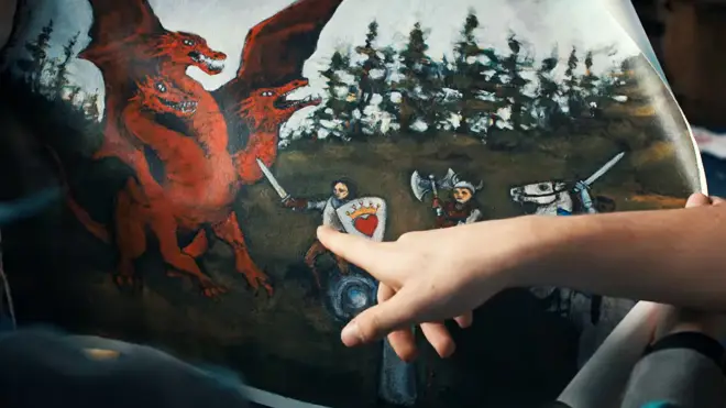 Will's painting for Mike in Stranger Things 4