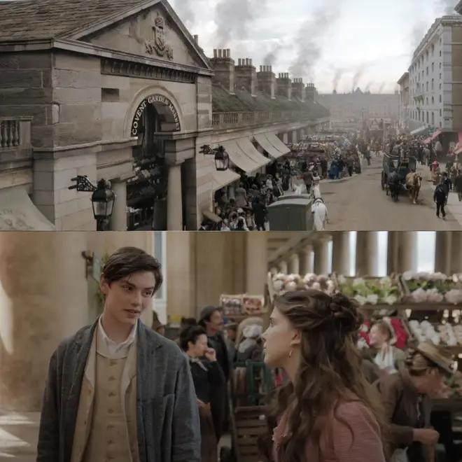 Netflix Tours: Covent Garden Market was recreated in Greenwich for Enola Holmes