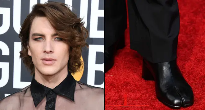 Everyone is losing it over Cody Fern&squot;s "hoof" boots at the Golden Globes.