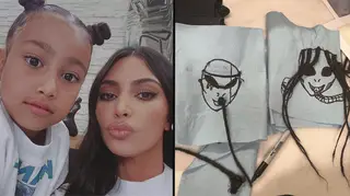 Kim Kardashian shared North West's Yeezy drawings