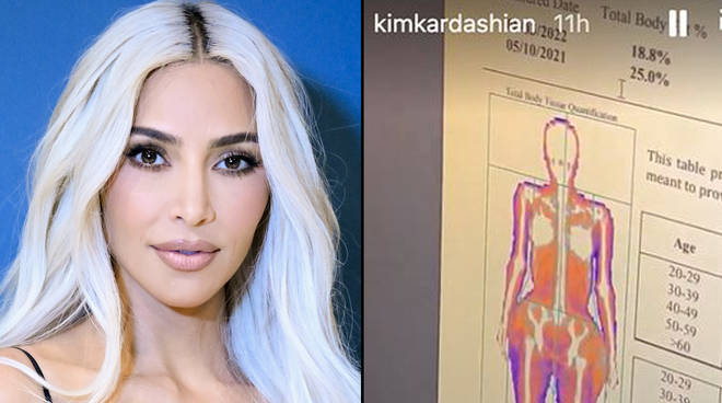 Kim Kardashian criticised for sharing her body fat percentage on social media